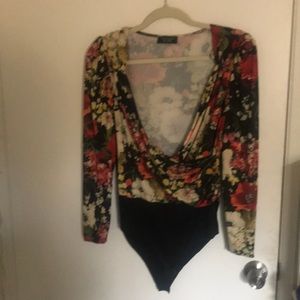 Zara floral bodysuit